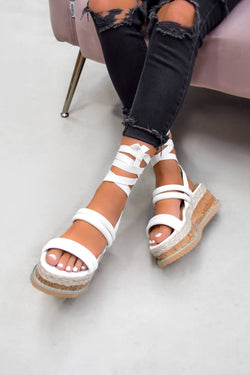 wrap espadrille sandals