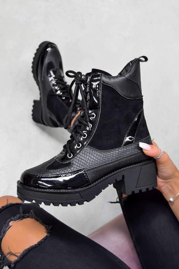 lace up cleated boots