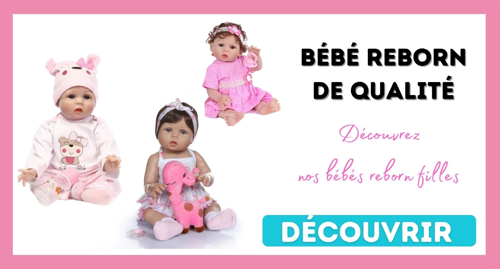 bannière bébé reborns filles mignonnes