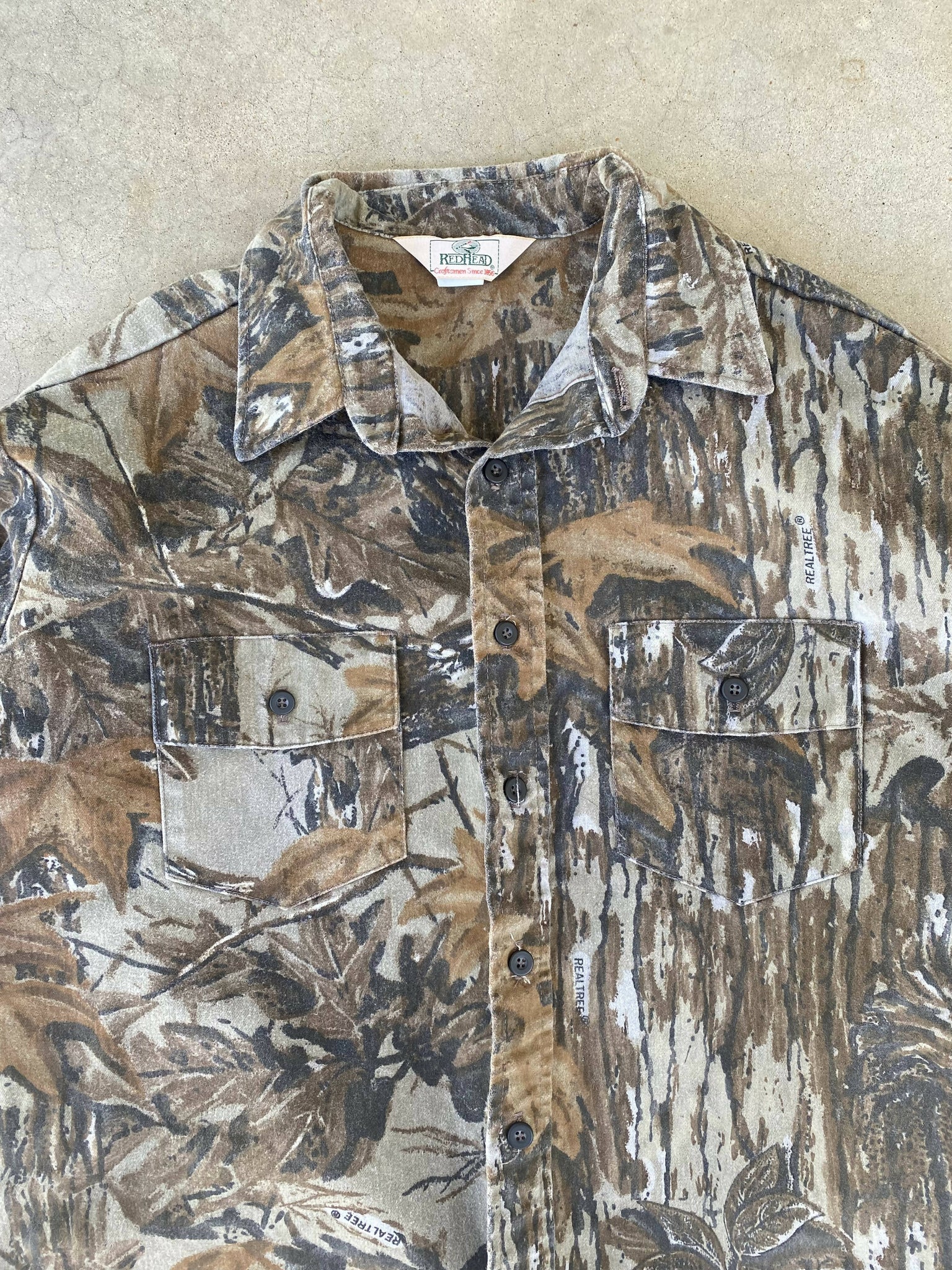 Vintage Redhead Realtree Camo Button up XL – Camoretro