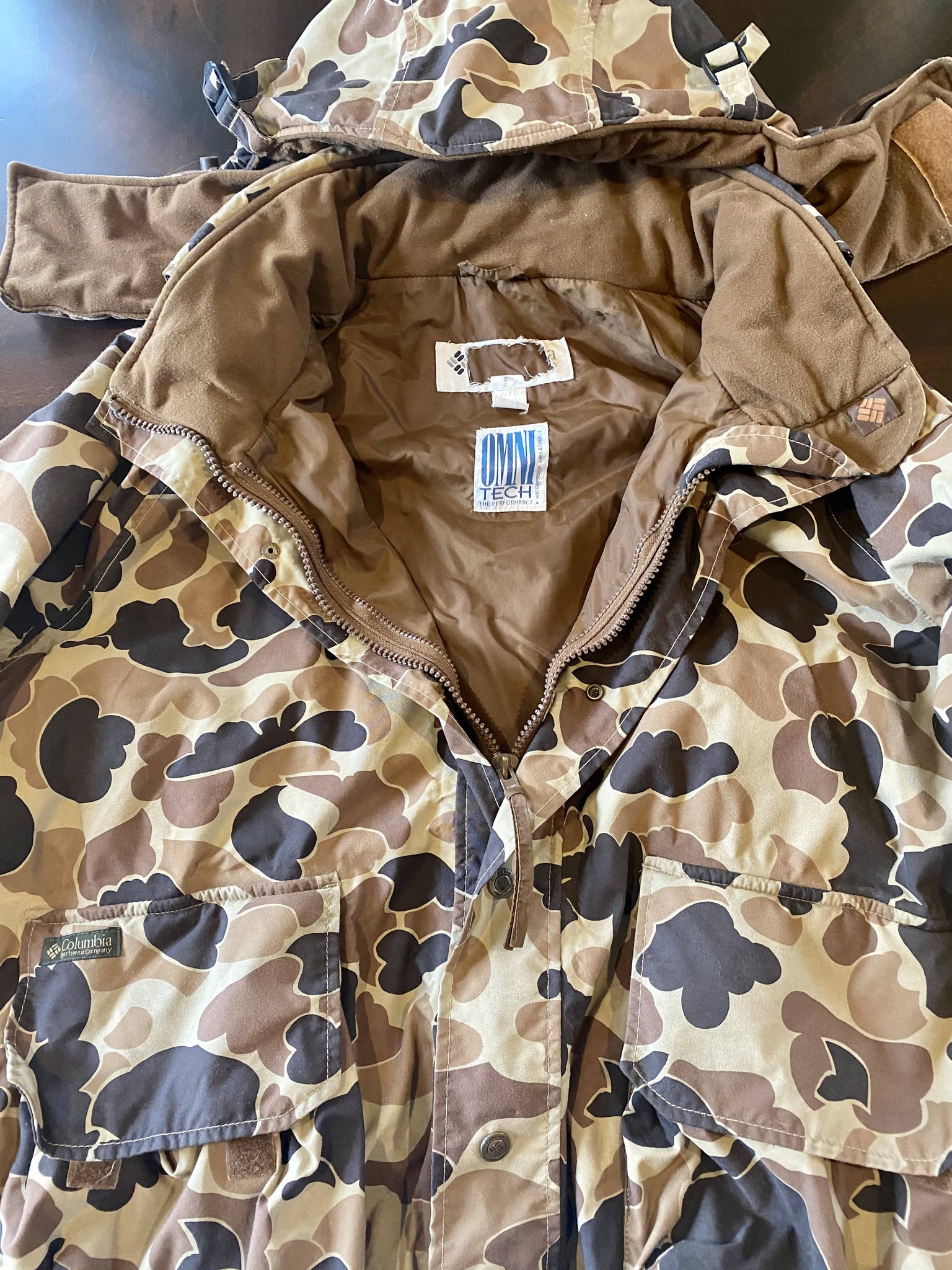 columbia duck camo jacket