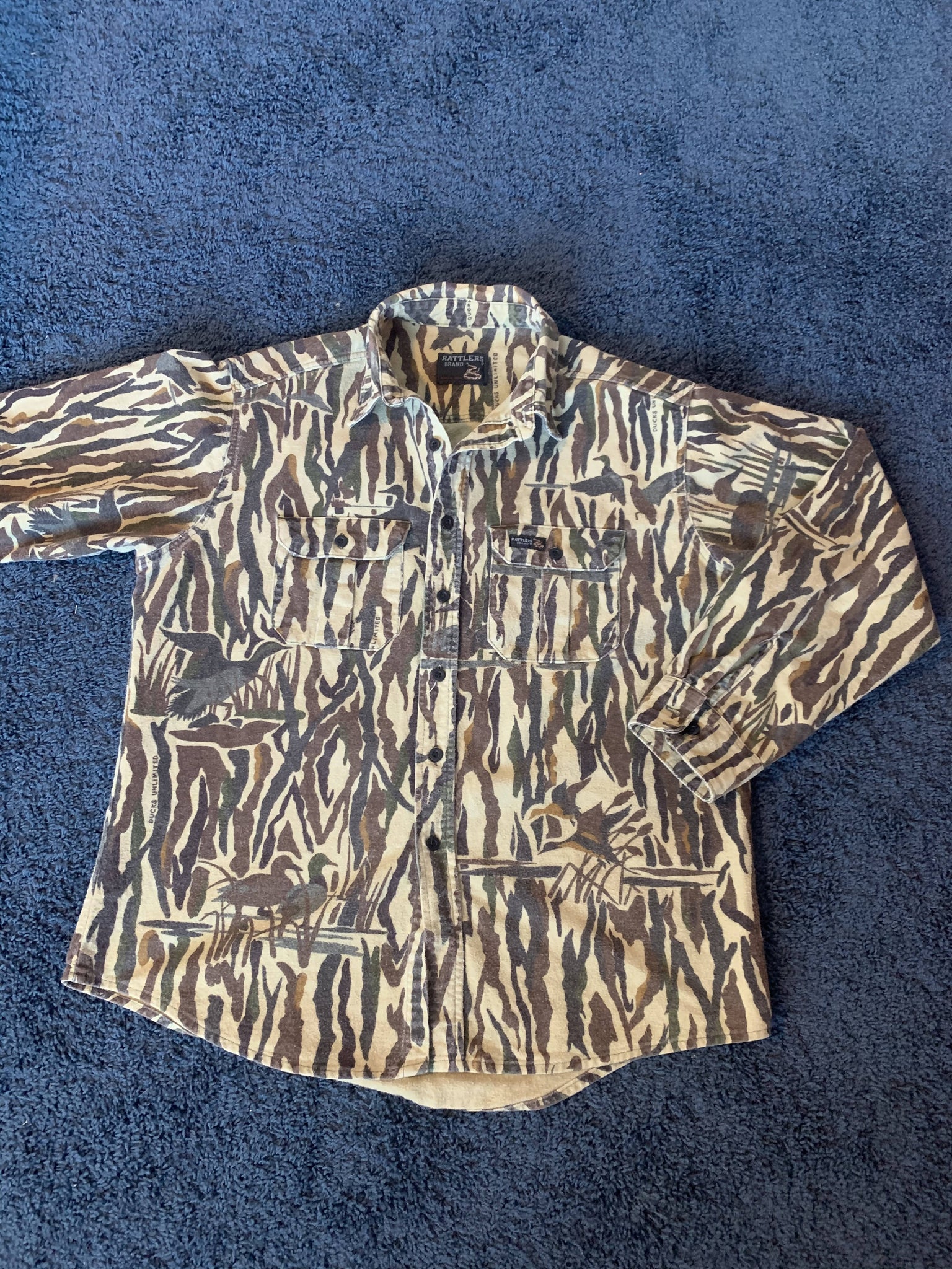 Rattlers Brand Ducks Unlimited button down – Camoretro