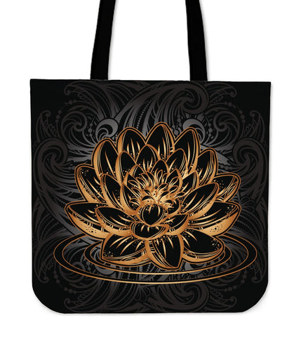 Golden Lotus Tote Bag!