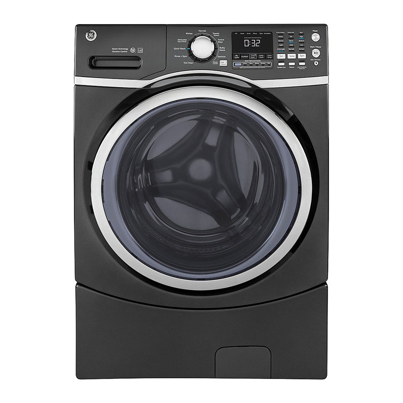 GE - 4.5 Cu. Ft. 10 Cycle Front Loading Washer - Diamond Gray