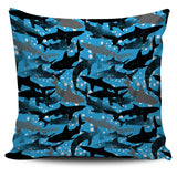 Shark Pattern Background Pillow Cover