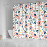 Hand Drawn Bee Pattern Shower Curtain Fulfilled In US
