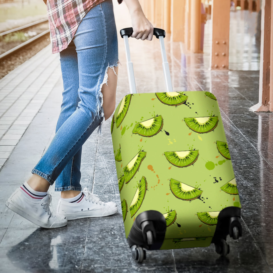 Kiwi Pattern Background Luggage Covers