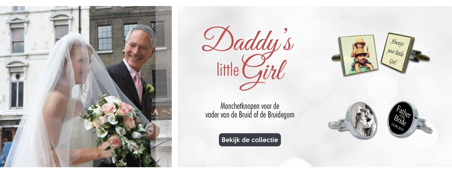 Manchetknopen vader van de bruid