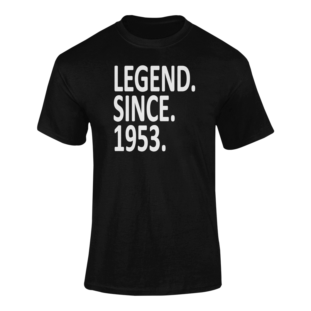 Legend Since 1953 70th Birthday T Shirt T Za 