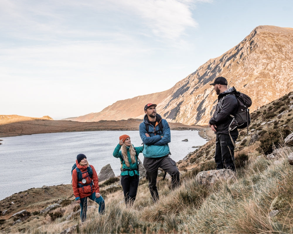 Exhale team hiking in Snowdonia