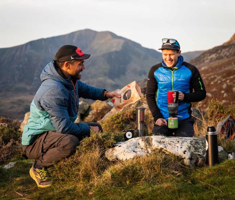 Exhale Healthy Coffee being brewed in the wild