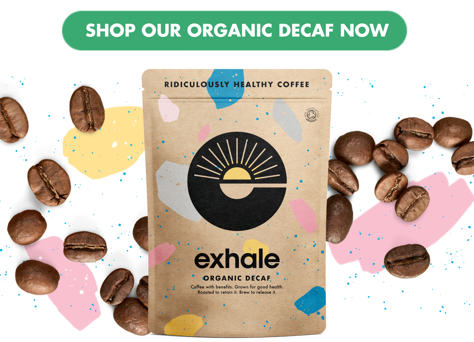 Exhale Healthy Coffee - Peru Decaf - Shop Now