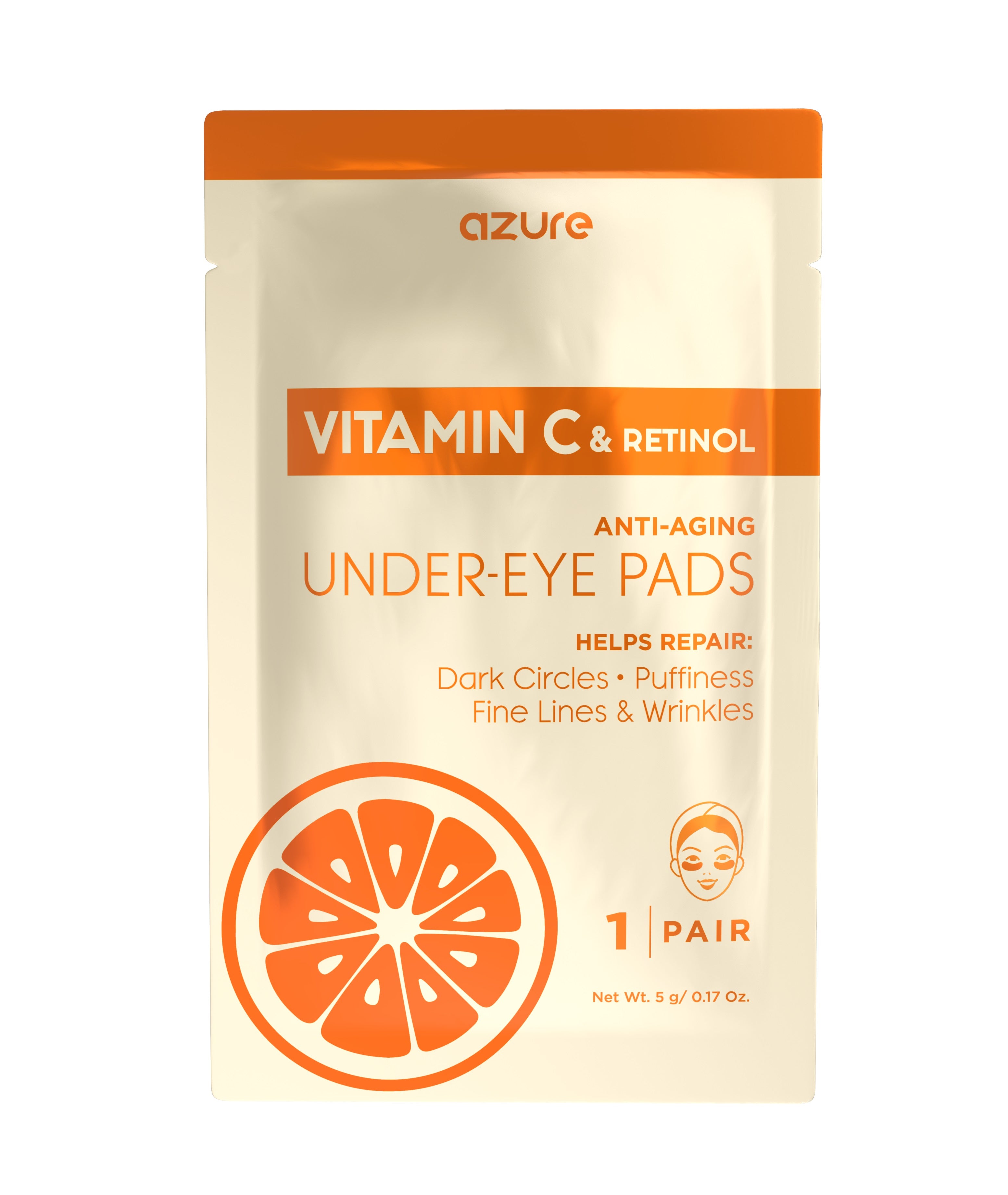 Vitamin C & Retinol Moisturizing Under Eye Pads Azure Skincare