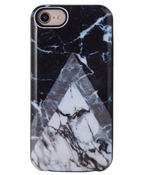 Gray Point Marble Battery Power Case