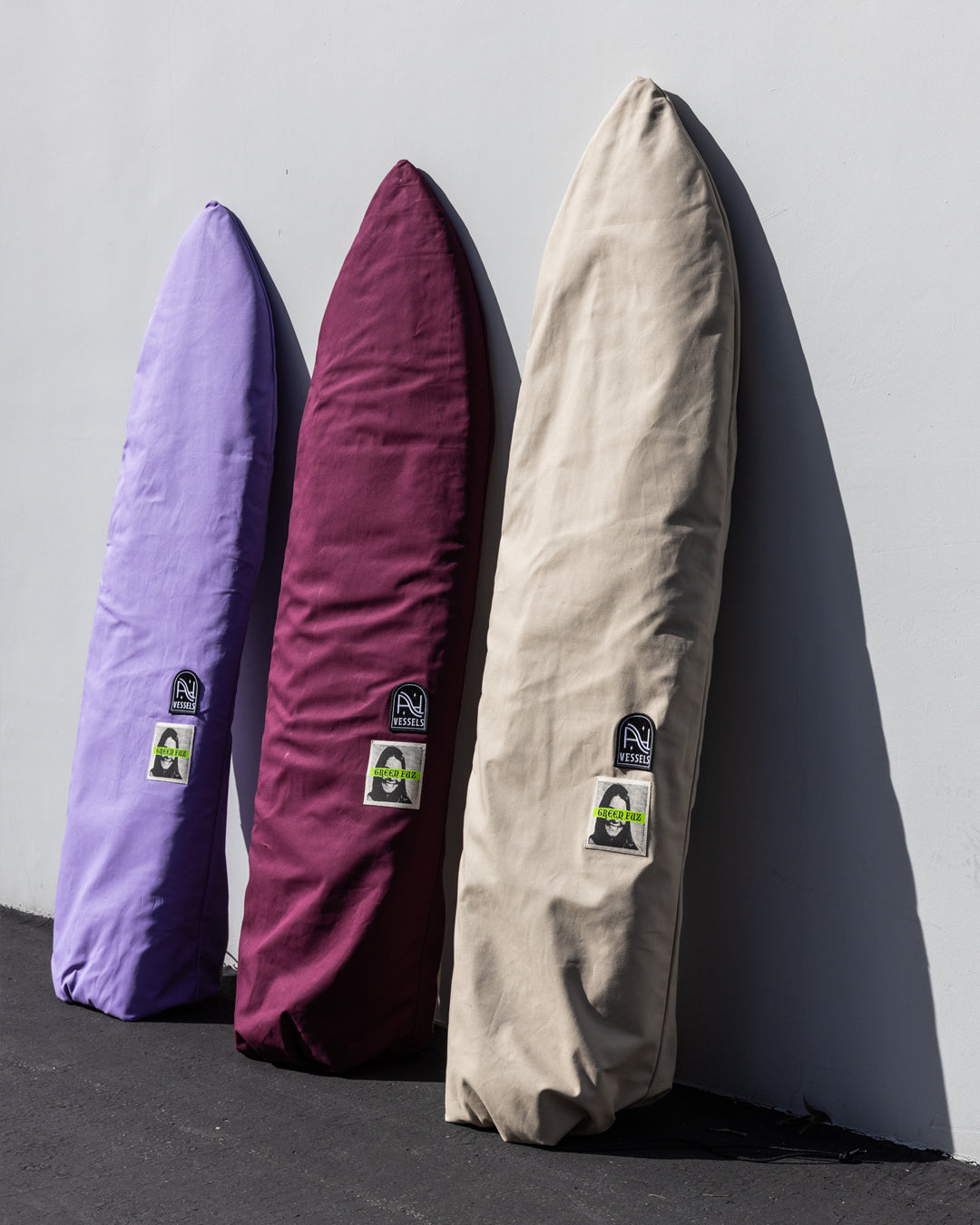 A&H Vessels Green Fuz Board Bags Wall