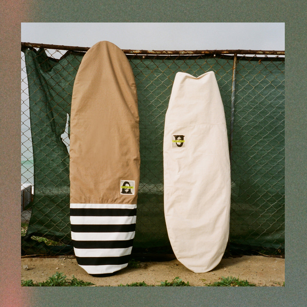 Green Fuz Canvas Surfboard Board Bags O-Side