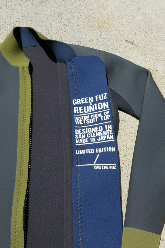 
                  
                    Green Fuz x Reunion Wetsuit Jacket | White
                  
                