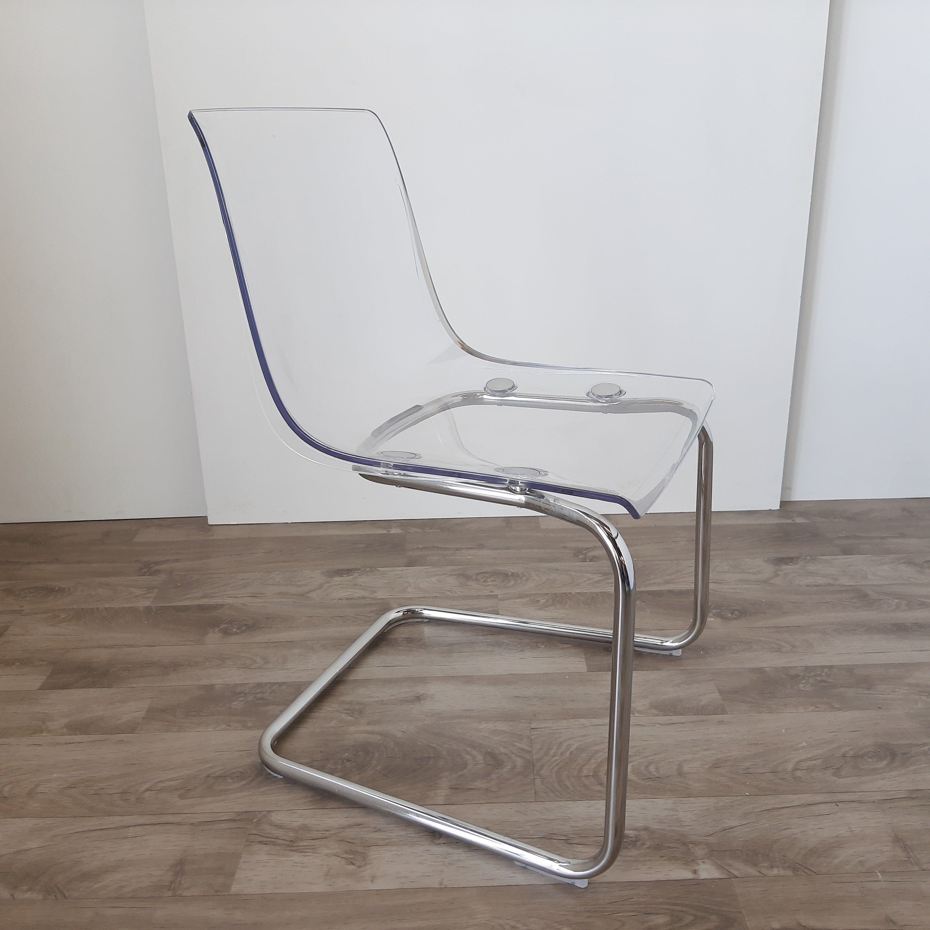 Ikea / Tobias / Transparent/Chrome Chair (1043736)