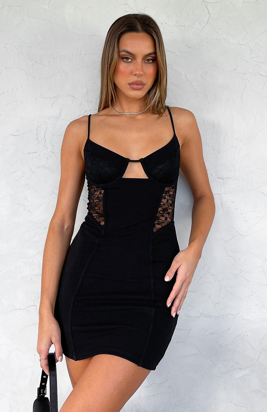Sexy little black dress with low cut and hip girdle dress,Dresses & Skirt