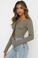 The Real Thing Crop Khaki