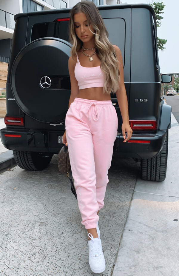 pink sweatpants