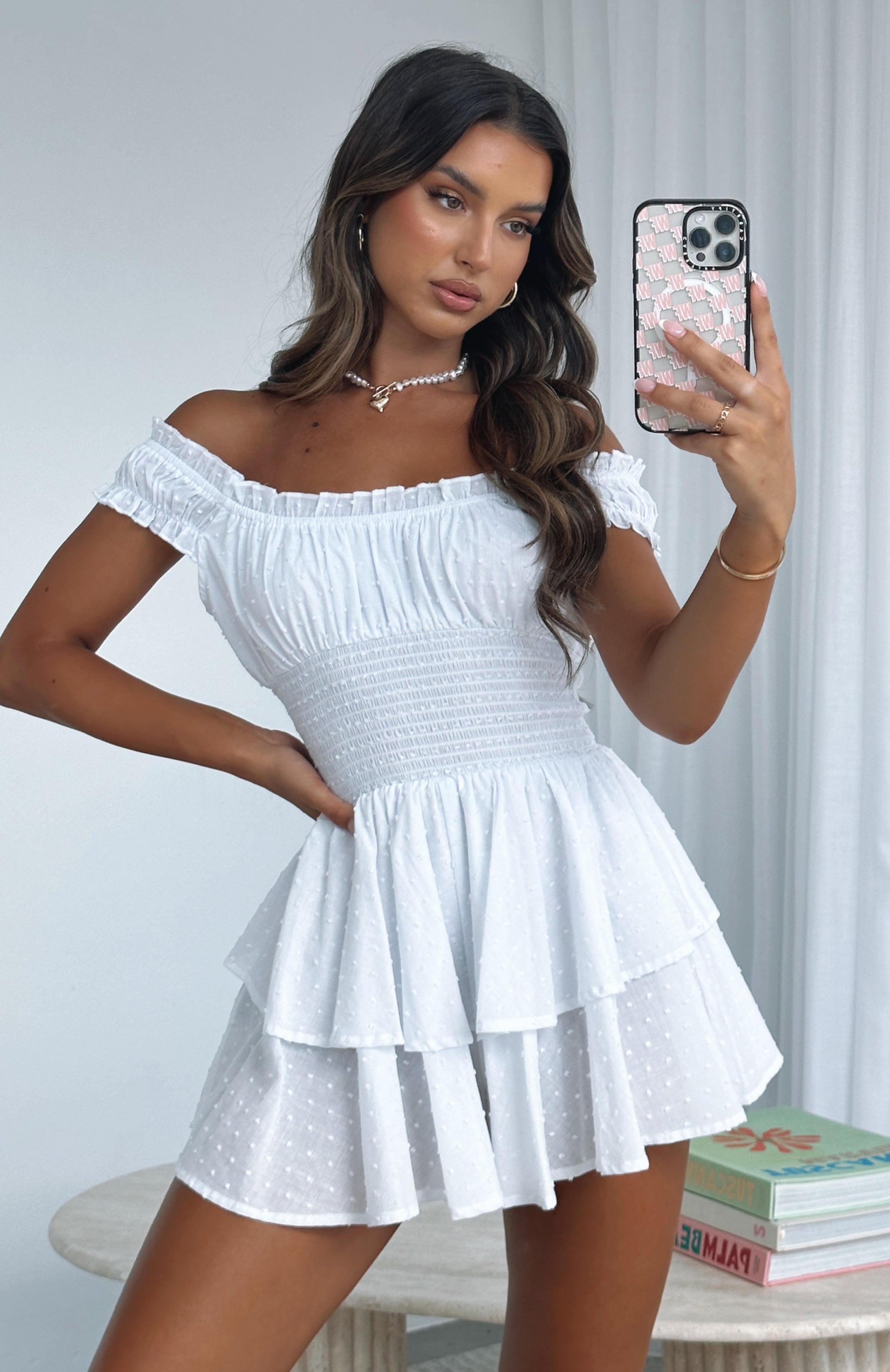 Know What I Want Playsuit White