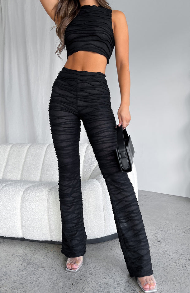 Hollywood Moment Mesh Leggings Black