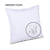 Milliard 18x18 Pillow Inserts Shredded Memory Foam Cushion Firm & Plush Decorative Couch Pillow More Long-Lasting Support Than Regular Pillows (2 Pack)