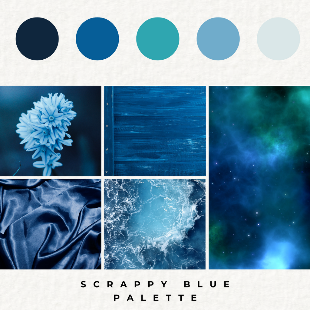 Scrappy blue palette