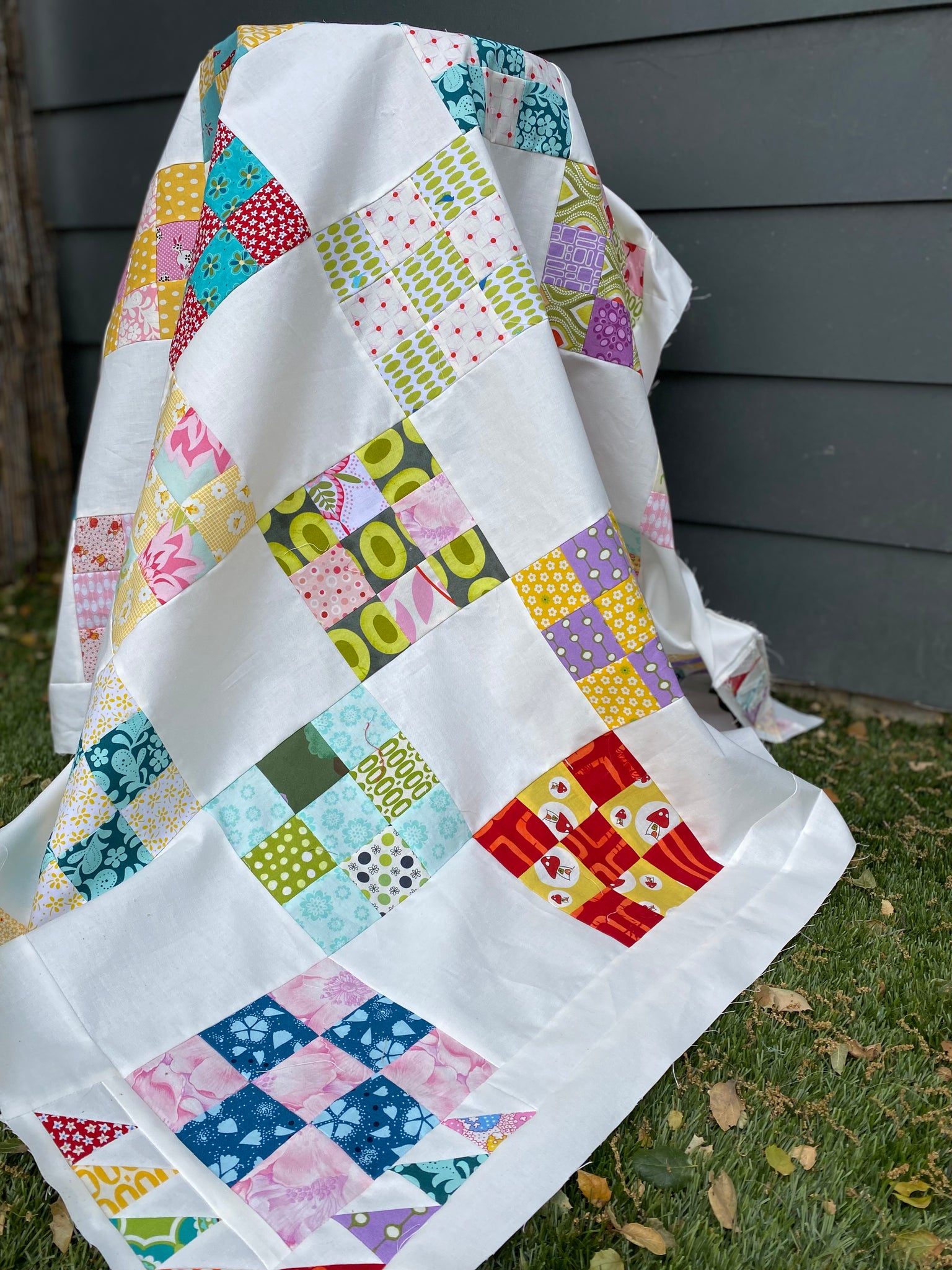 scrappy 9 patch quilt