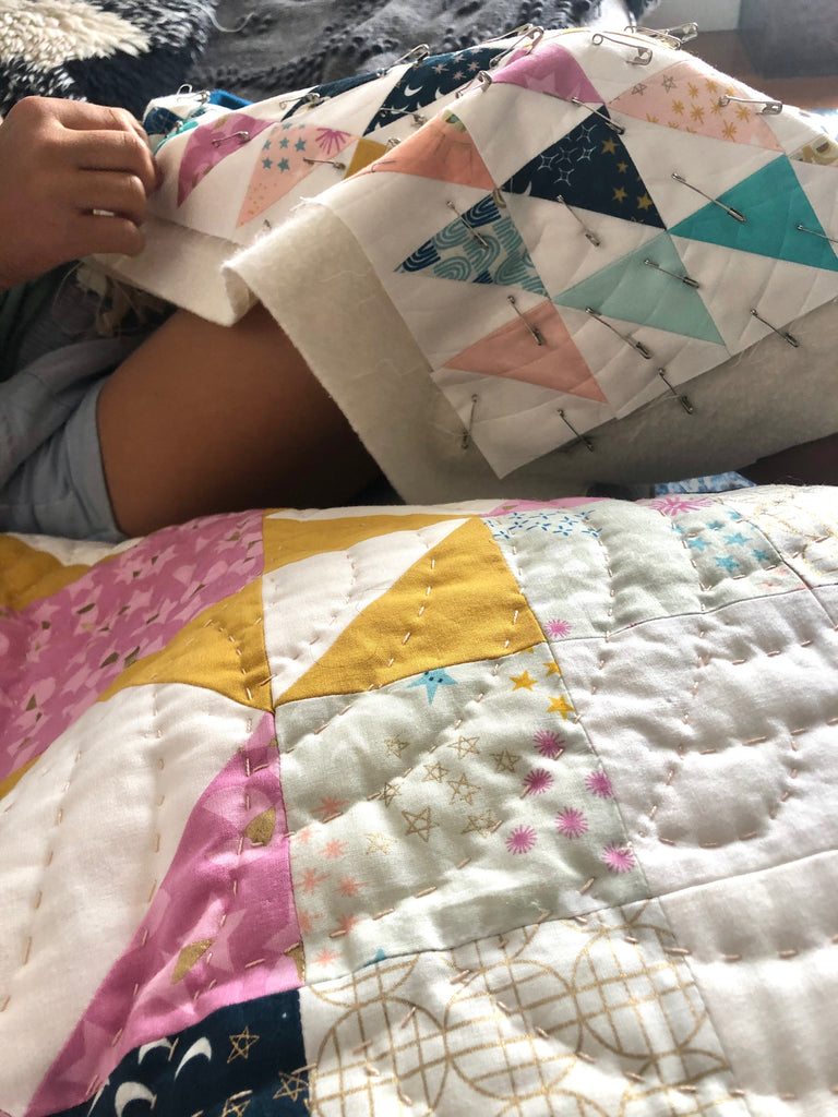 Hand Quilting Togetherness
