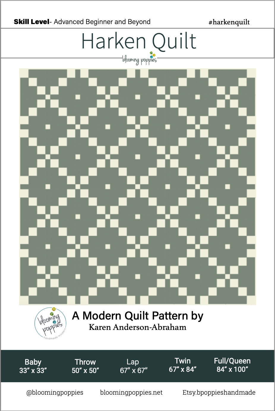 Harken Quilt Pattern Cover