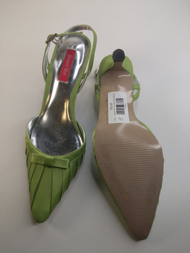 lime green kitten heel shoes