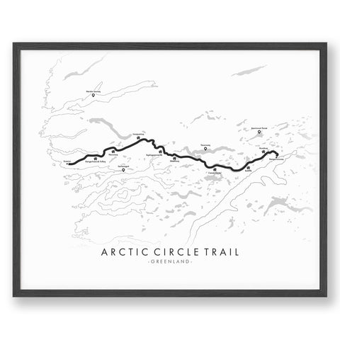 Arctic Circle Trail Map Poster