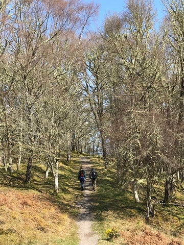 Great Glen Way Trail with hikers