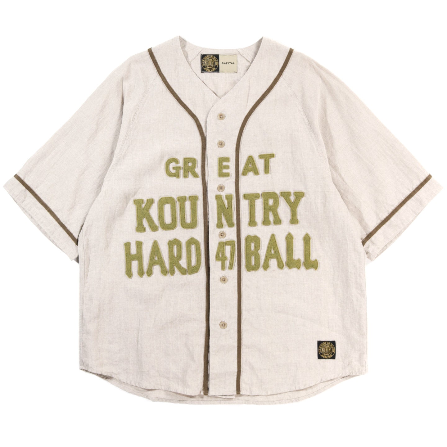 kapital GREAT KOUNTRY ダメージ ベースボール シャツ-