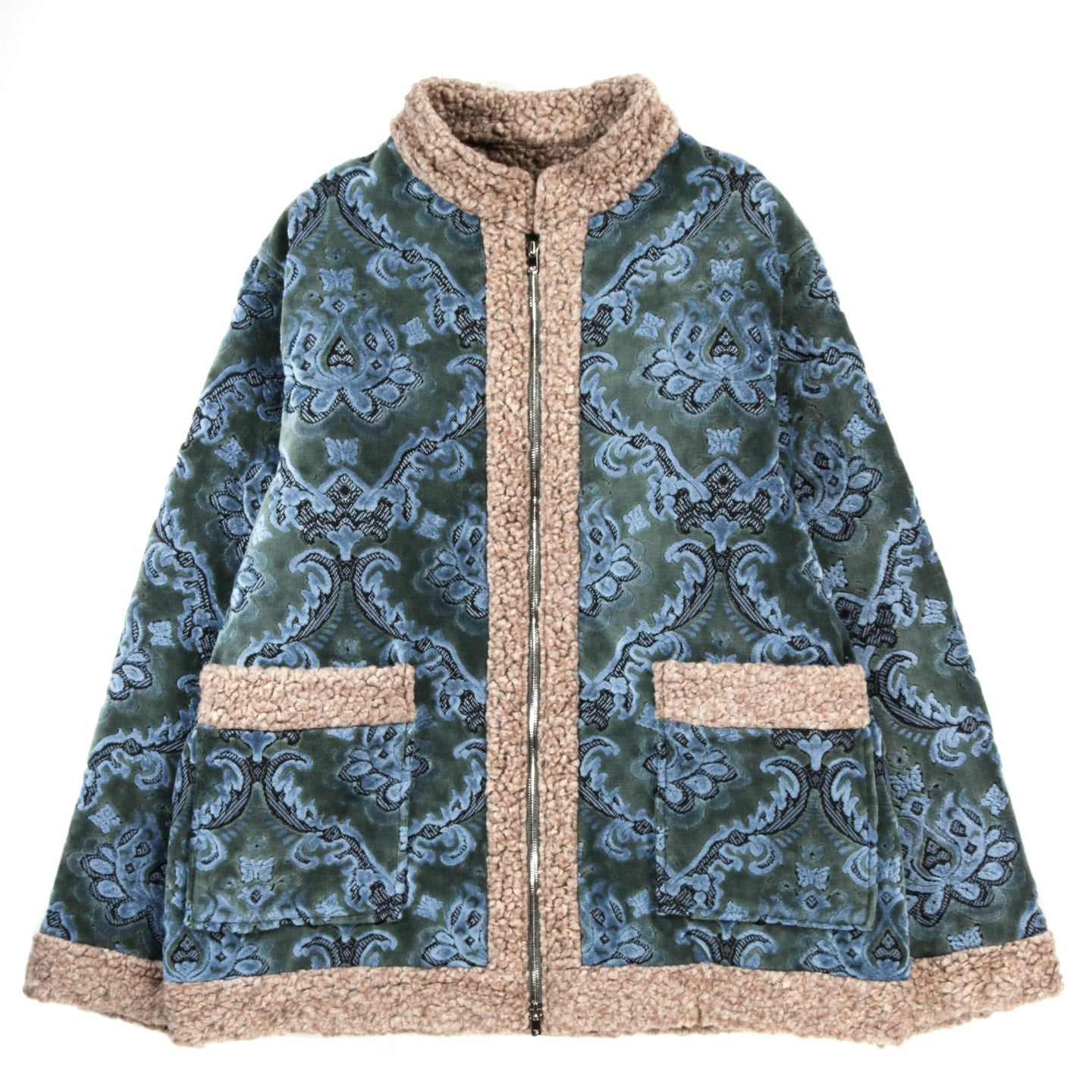 NEEDLES / ZIPPED TIBETAN JACKET DAMASK ブルゾン ジャケット