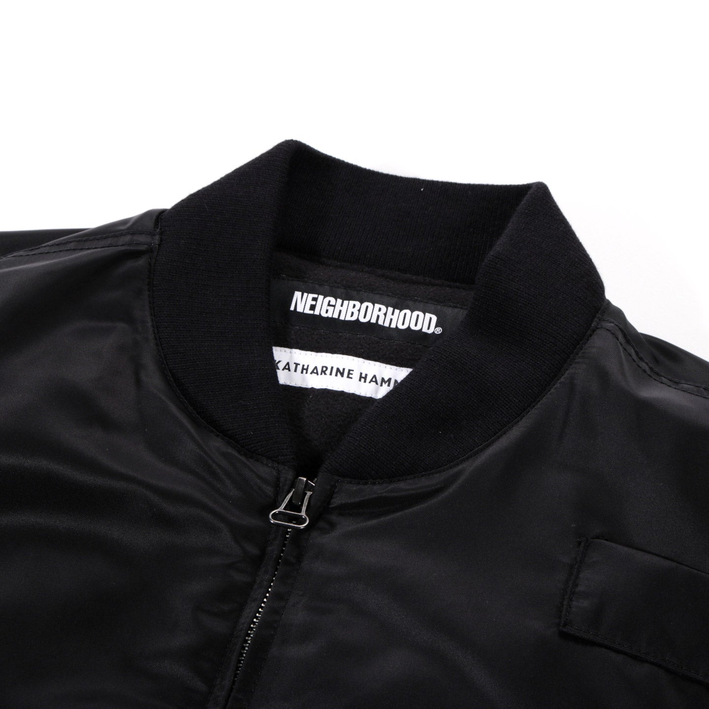 NEIGHBORHOOD KATHARINE HAMNETT MA-1 JACKET BLACK