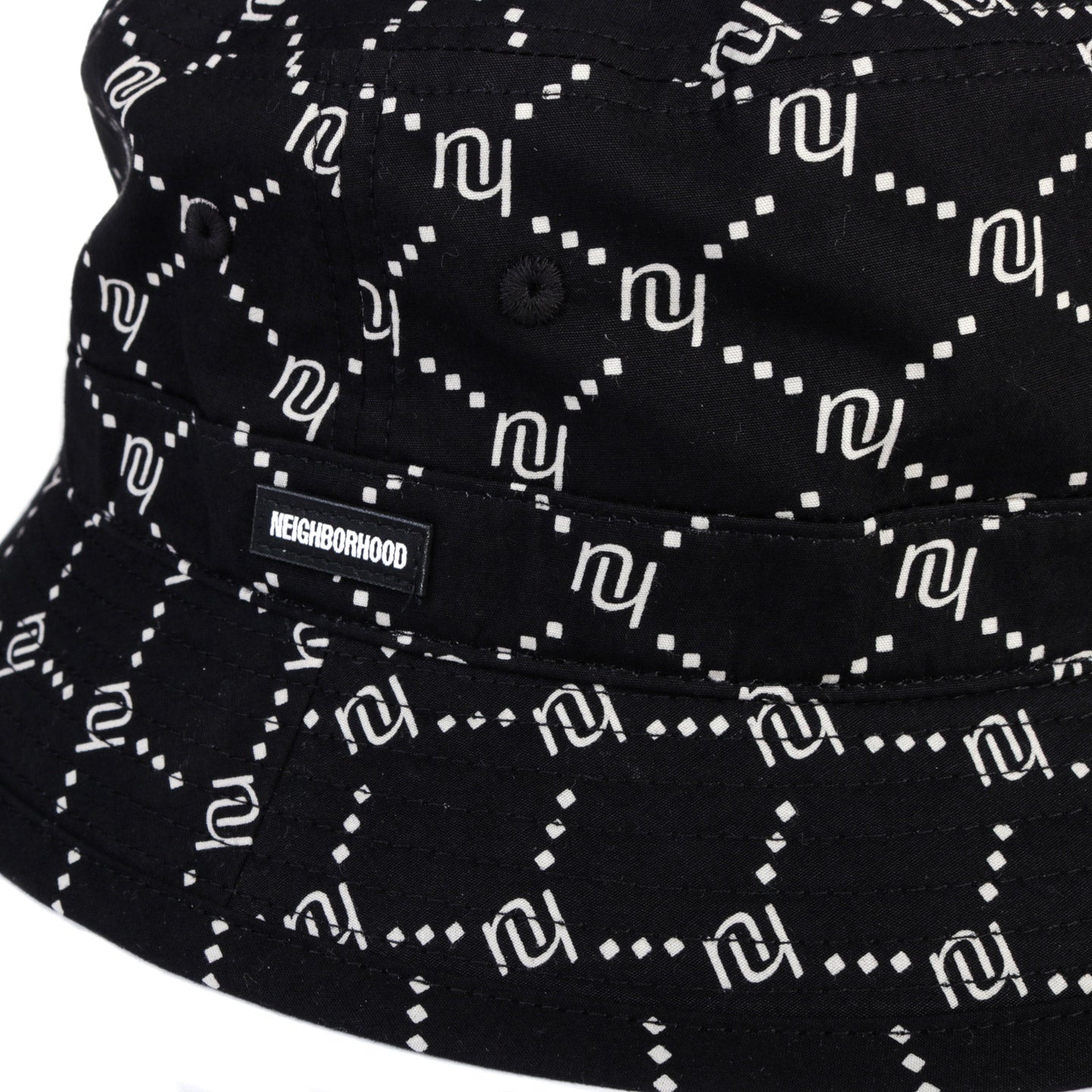 Neighborhood monogram-print Bucket Hat