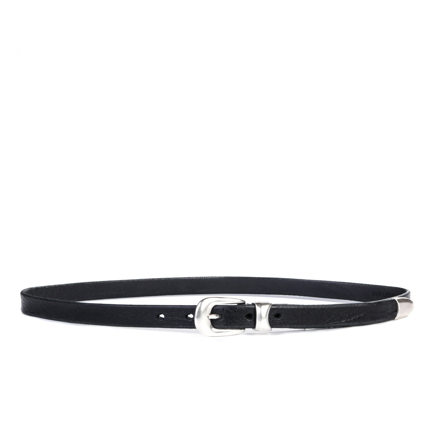 OUR LEGACY BELT 2 CM BLACK LEATHER 80センチ | hartwellspremium.com