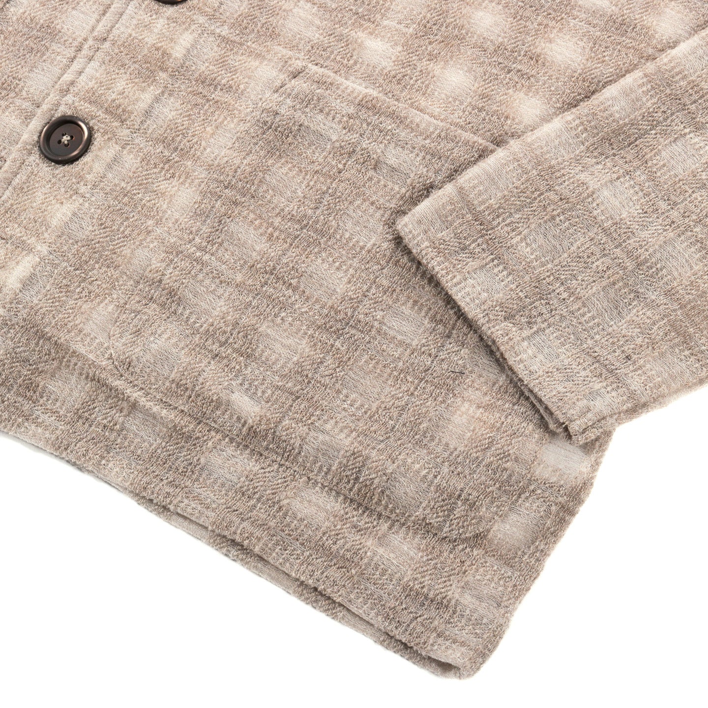 OUR LEGACY CARDIGAN GREY DISINTEGRATION CHECK | TODAY CLOTHING