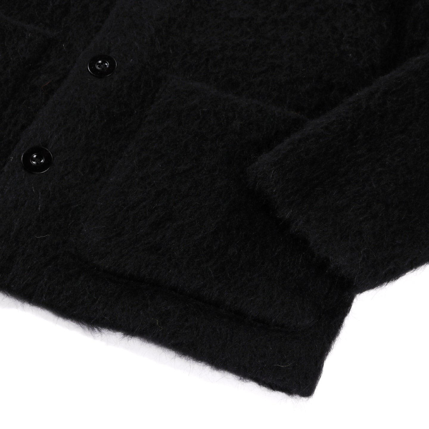 OUR LEGACY CARDIGAN BLACK MOHAIR