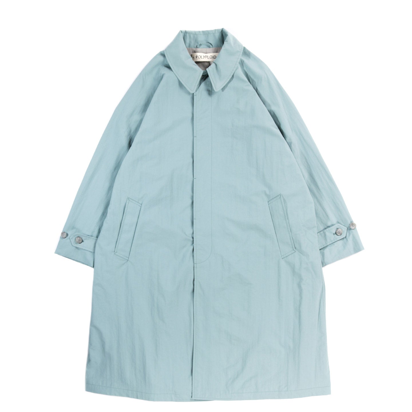 POLYPLOID LONG COAT C BLUE | TODAY CLOTHING