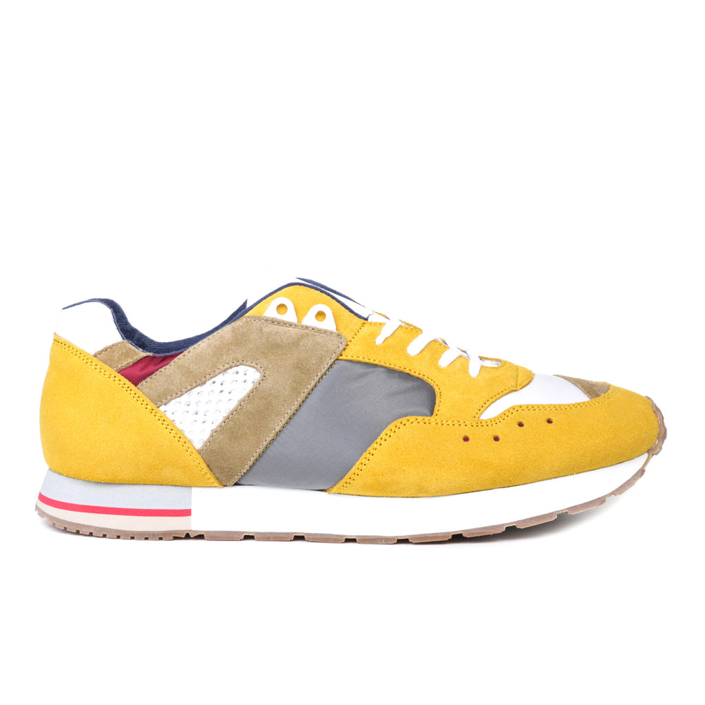 REPRODUCTION OF FOUND FRENCH MILITARY TRAINER SILVER / YELLOW | TODAY ...