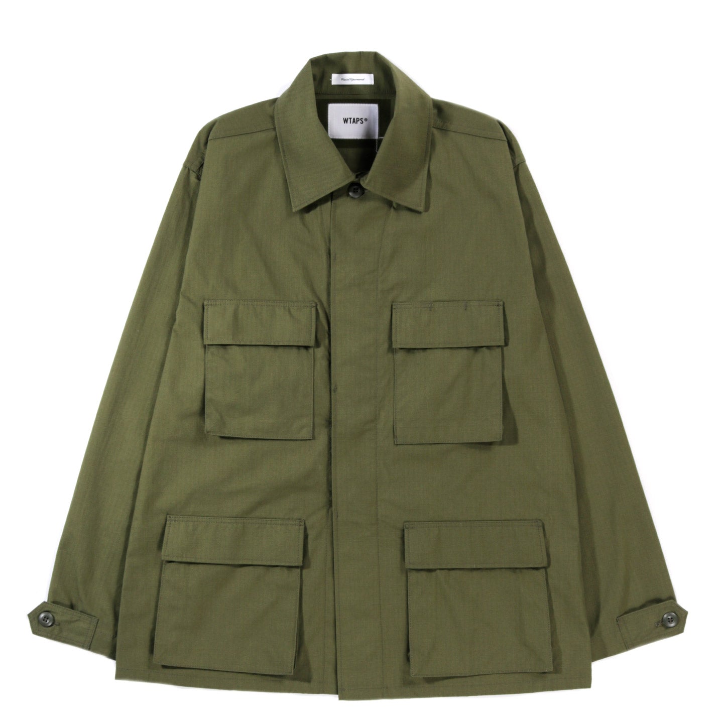 WTAPS MILL LS 01 SHIRT OLIVE DRAB NYCO RIPSTOP