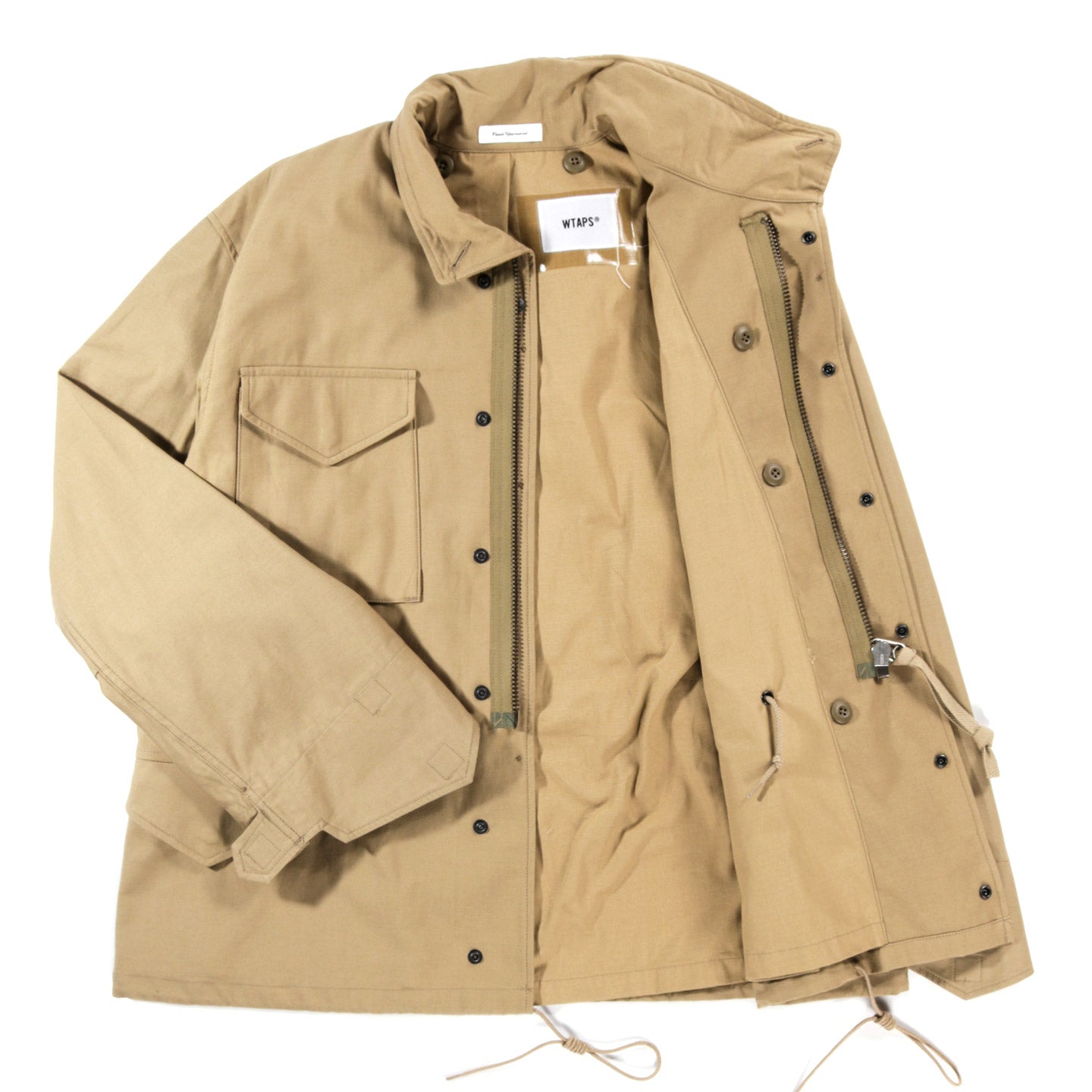 WTAPS MILL 65 JACKET BEIGE NYCO SATIN CORDURA | TODAY CLOTHING