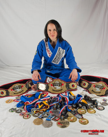 Jessica Zomcik - Female MMA Fighter Medals Battle Balm