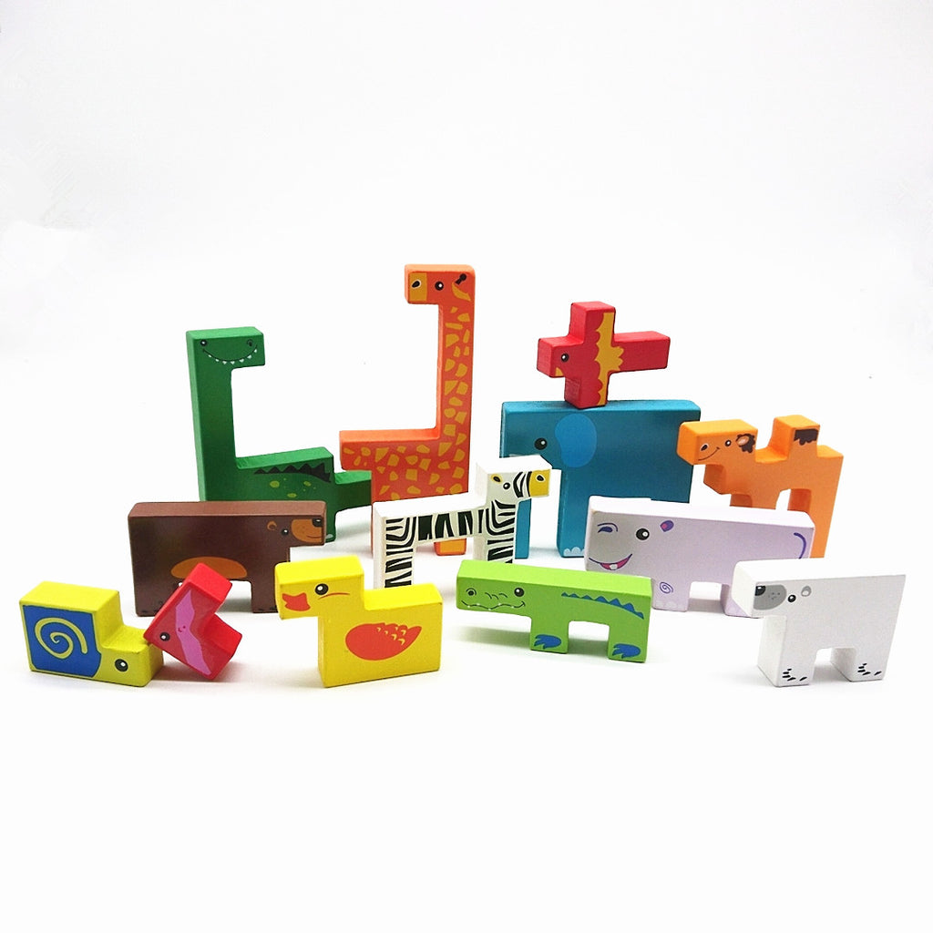 creative animal building blocks