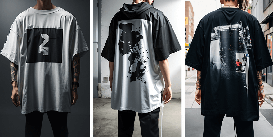 t-shirt oversized streetwear