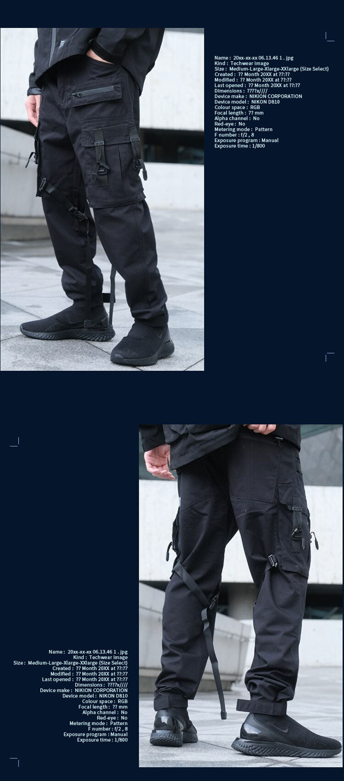 Pantalon Cargo Techwear "Muku"